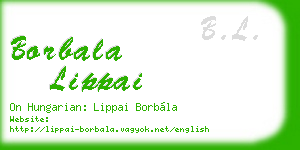 borbala lippai business card